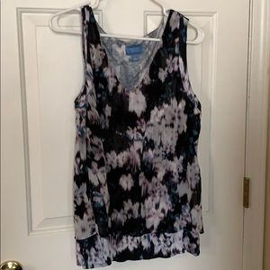 Vera Wang Tank Top with flowy layers